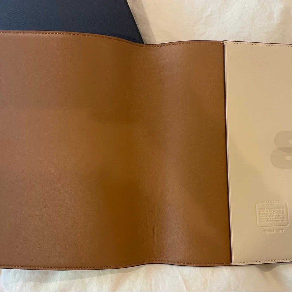 Coach Floral Leather Notebook Cover - Picture 6 of 7